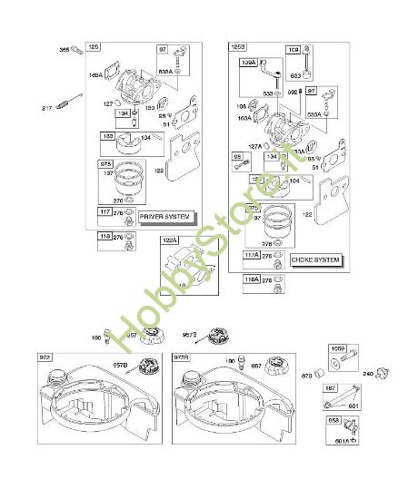 E - Carburatore, alimentazione carburante B&S - 12 €¦ 121602-0379-E1 brand Stihl